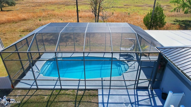 1948 Spruce Creek Lndg, Port Orange, FL 32128 - outdoor pool featuring glass enclosure