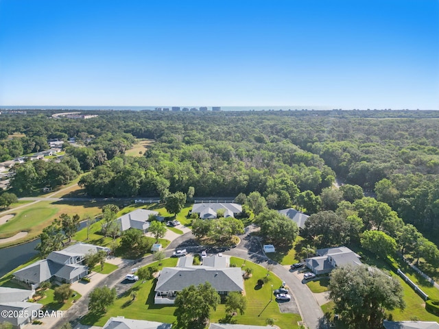 10 Lake Forest Cir N, Palm Coast, FL 32137 - drone / aerial view featuring a view of trees, a residential view, and a water view