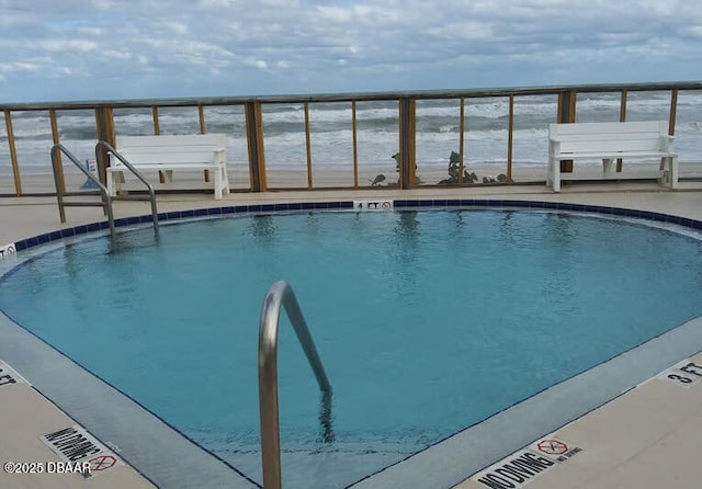 453 S Atlantic Ave, Ormond Beach, FL 32176 - indoor pool featuring a water view