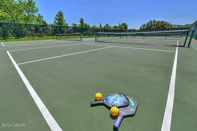 view of tennis court