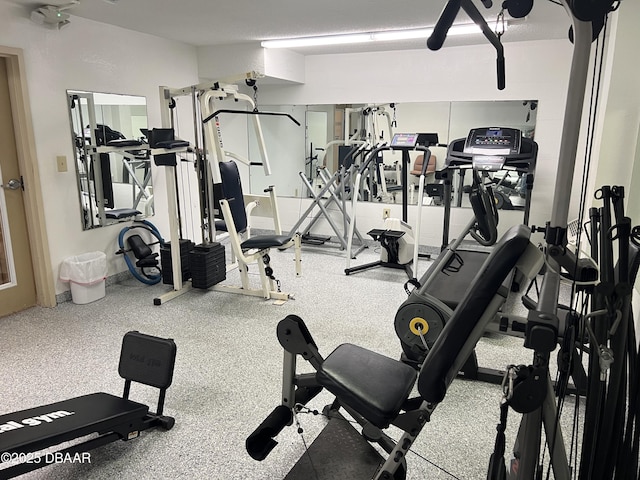 view of exercise room