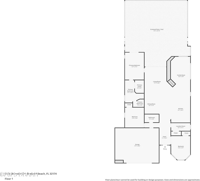 1324 Munster Cir, Ormond Beach, FL 32174 - view of property floor plan
