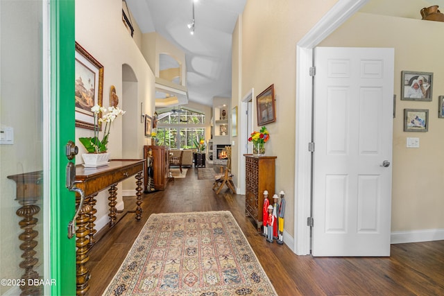 1324 Munster Cir, Ormond Beach, FL 32174 - entryway with dark wood-type flooring