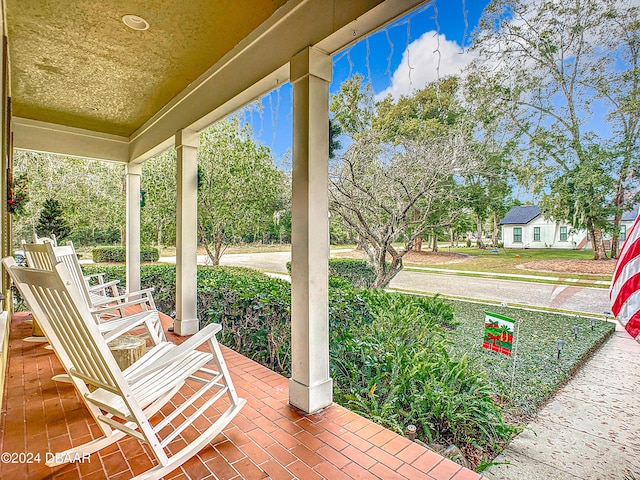 view of patio / terrace featuring a porch