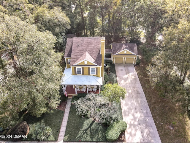 birds eye view of property