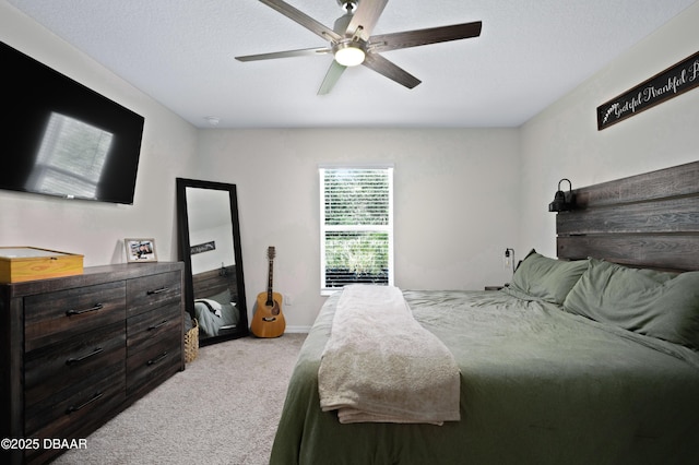 2518 Hoptree Ln, Edgewater, FL 32141 - bedroom with light colored carpet and ceiling fan