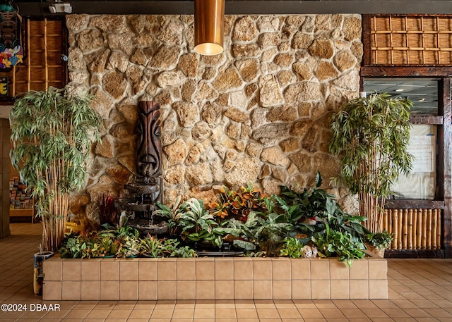 details featuring tile patterned flooring