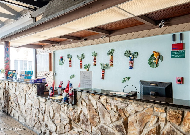 interior space featuring tile patterned floors