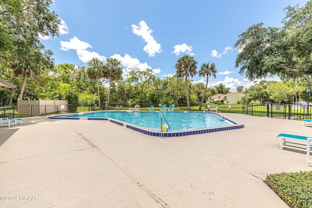 view of pool with a patio area