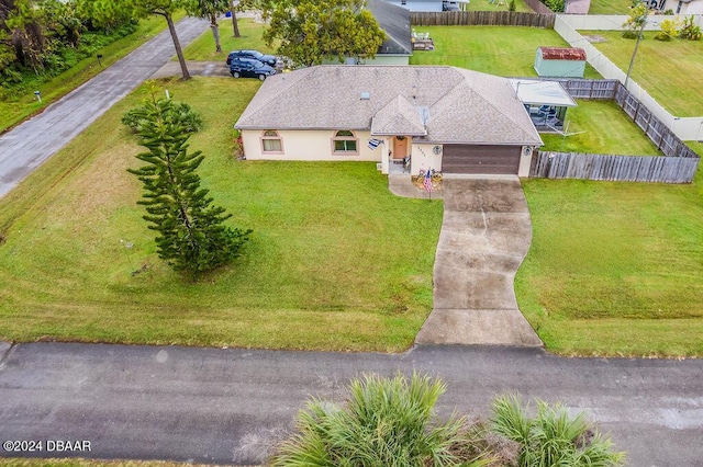 birds eye view of property