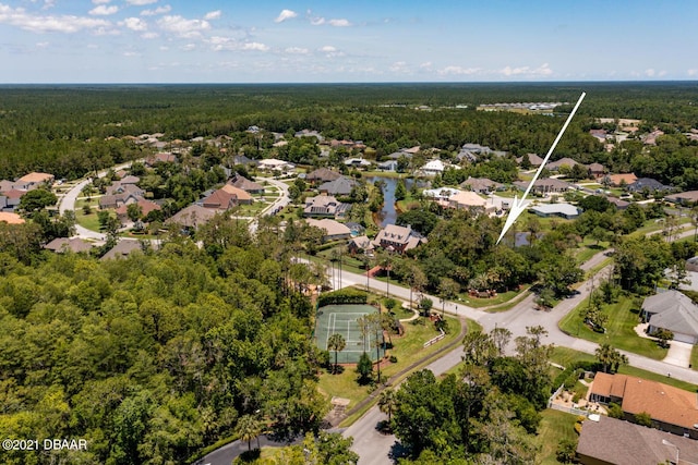 2 Huntsman Look, Ormond Beach, FL 32174 - aerial view of property's location with a forest and nearby suburban area