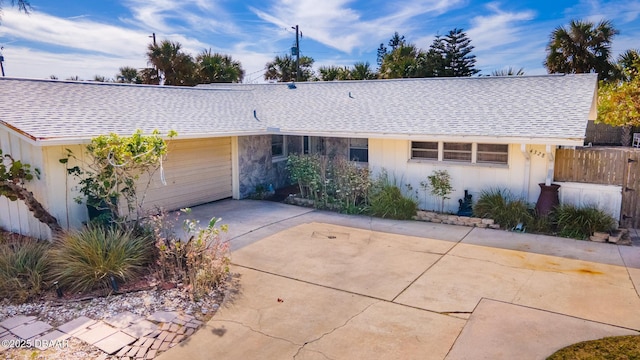 ranch-style house with a garage