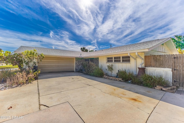 ranch-style house with a garage