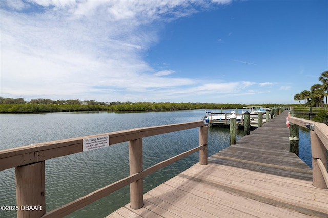 43 Jacaranda Cay Ct Unit 430, New Smyrna Beach, FL 32169 - dock area featuring a water view