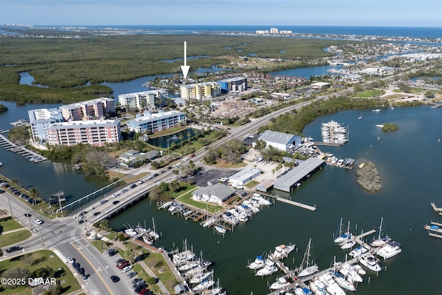 43 Jacaranda Cay Ct Unit 430, New Smyrna Beach, FL 32169 - aerial view with a water view