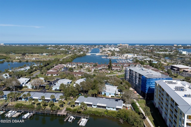 43 Jacaranda Cay Ct Unit 430, New Smyrna Beach, FL 32169 - drone / aerial view with a water view