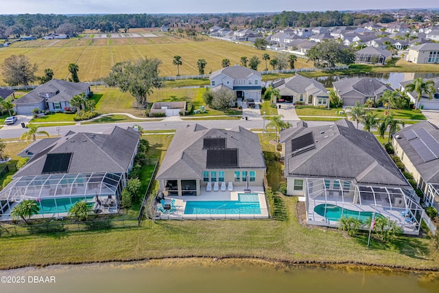 6871 Forkmead Ln, Port Orange, FL 32128 - aerial view of residential area with a pool and a nearby body of water