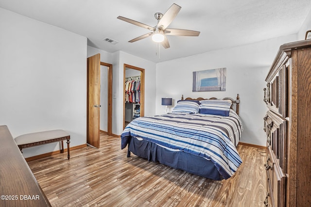 108 Shoal Creek Cir, Daytona Beach, FL 32114 - bedroom with light wood finished floors, visible vents, and baseboards