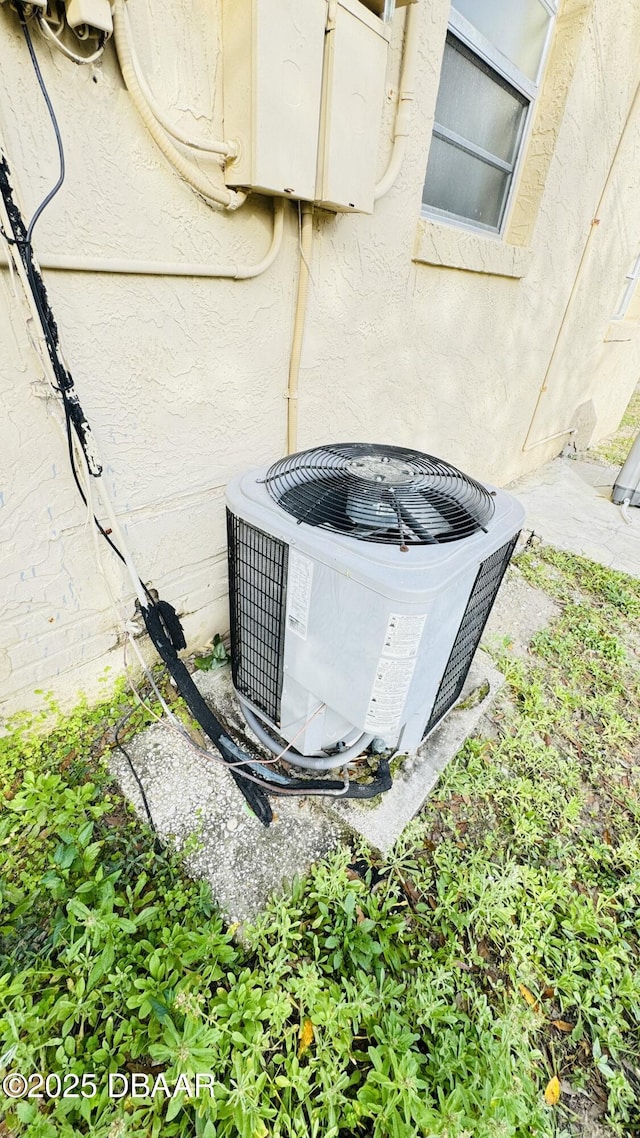 exterior details featuring central air condition unit