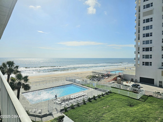 2043 S Atlantic Ave Unit 417, Daytona Beach, FL 32118 - community pool with view of water and beach