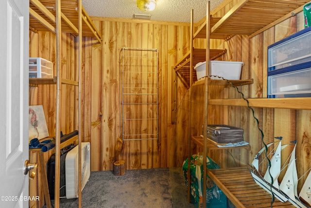 view of storage area