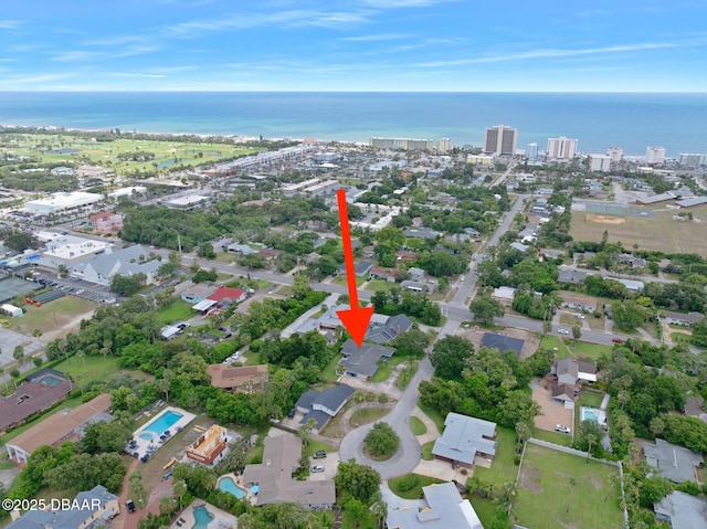 49 Bosarvey Cir, Ormond Beach, FL 32176 - aerial overview of property's location featuring nearby urban area and a nearby body of water