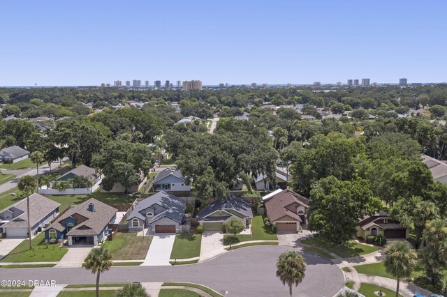 3457 Martingale Ct, Port Orange, FL 32129 - aerial view of residential area with city skyline