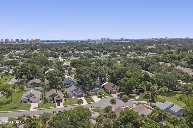 3457 Martingale Ct, Port Orange, FL 32129 - aerial overview of property's location featuring skyline and a tree filled landscape