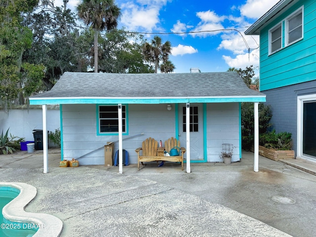 view of rear view of property