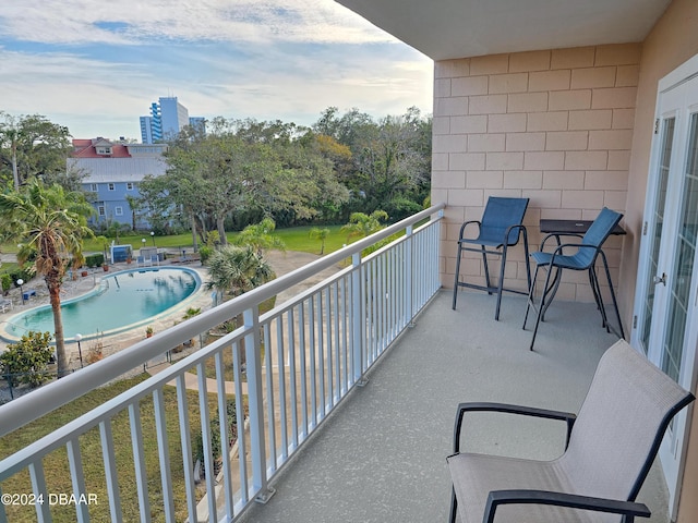 view of balcony