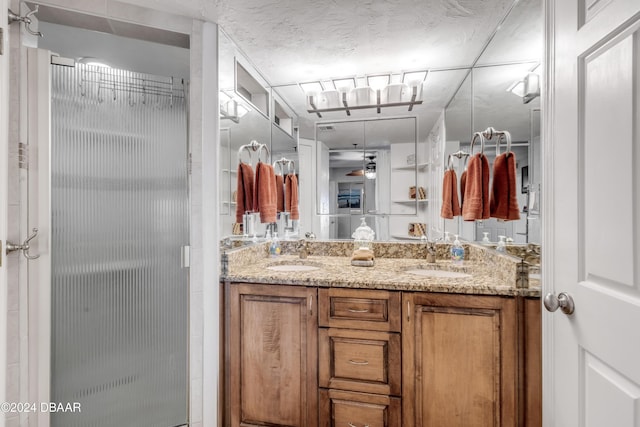 4141 S Atlantic Ave Unit 502, New Smyrna Beach, FL 32169 - full bath with a shower stall and double vanity