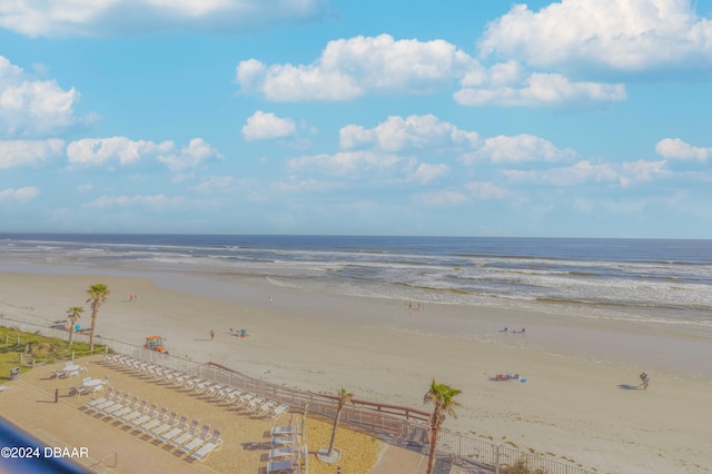 water view featuring a beach view