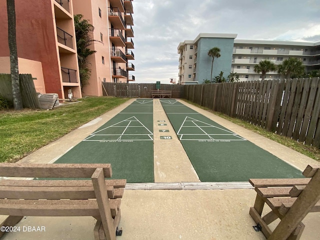 4141 S Atlantic Ave Unit 502, New Smyrna Beach, FL 32169 - view of property's community with shuffleboard