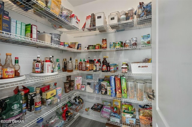 view of pantry