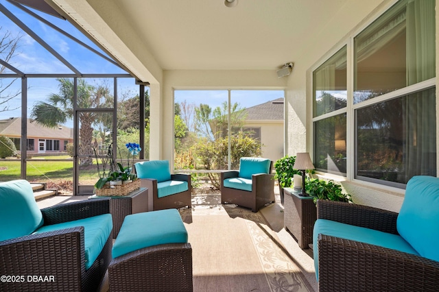 view of sunroom / solarium