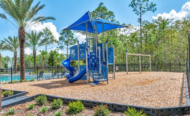 view of jungle gym