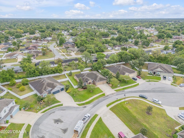drone / aerial view with a residential view