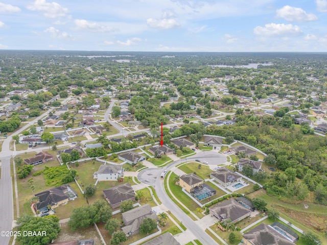 bird's eye view featuring a residential view