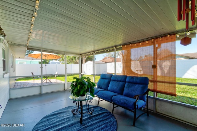 view of sunroom / solarium