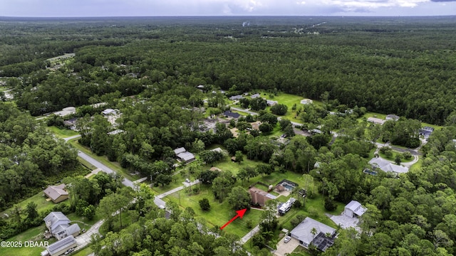 255 Woodhaven Cir W, Ormond Beach, FL 32174 - aerial view of property's location featuring a heavily wooded area
