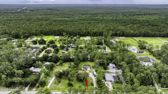 255 Woodhaven Cir W, Ormond Beach, FL 32174 - aerial overview of property's location featuring a heavily wooded area