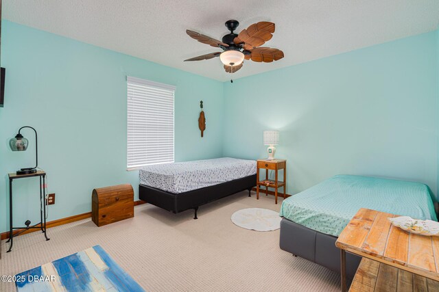 3035 Victory Palm Dr, Edgewater, FL 32141 - bedroom featuring carpet, baseboards, and a ceiling fan