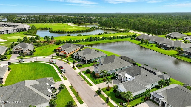 3236 Modena Way, New Smyrna Beach, FL 32168 - aerial perspective of suburban area with a nearby body of water and a local golf course