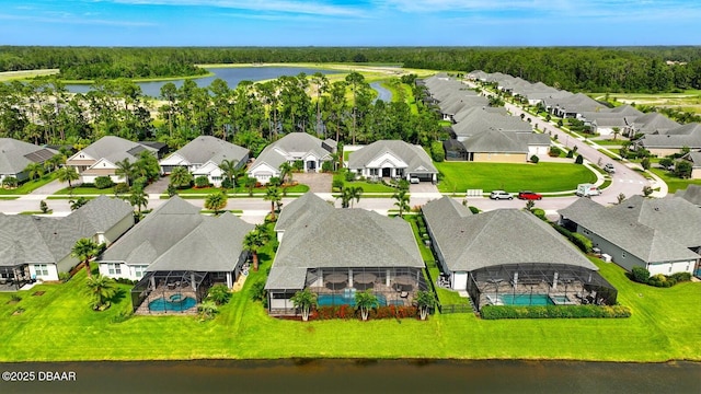 3236 Modena Way, New Smyrna Beach, FL 32168 - aerial view of residential area featuring a nearby body of water and a pool area
