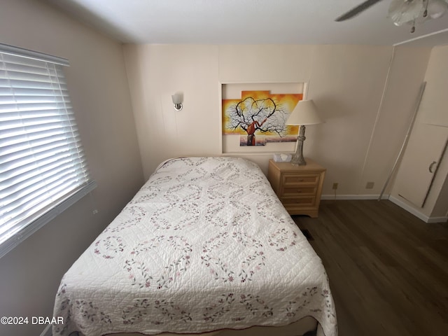 55705 Keith St, Astor, FL 32102 - bedroom featuring wood finished floors, baseboards, and a ceiling fan
