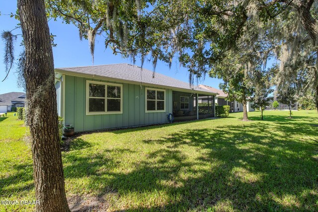 1321 Tullamore Blvd, Ormond Beach, FL 32174 - bedroom featuring ceiling fan, baseboards, and light carpet