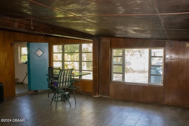 interior space with lofted ceiling