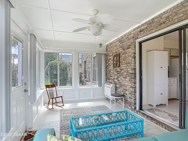 907 Silverleaf Pl, Port Orange, FL 32127 - sunroom with heating unit