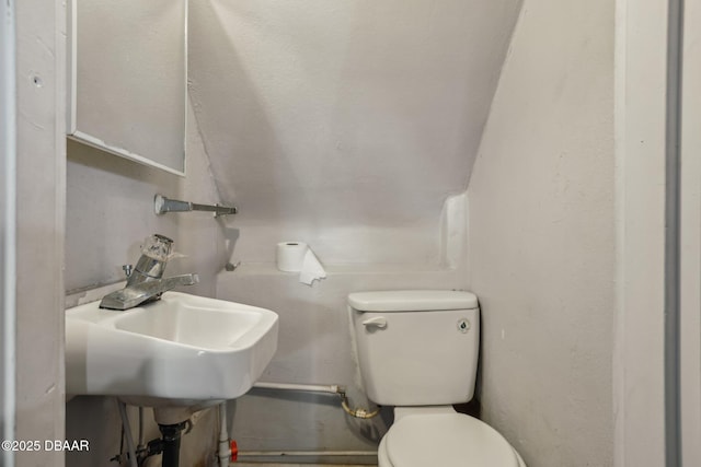 bathroom featuring toilet and a sink