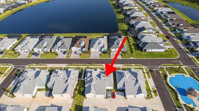 467 Salty Lime Pl, Daytona Beach, FL 32124 - bird's eye view featuring a water view and a residential view